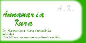annamaria kura business card